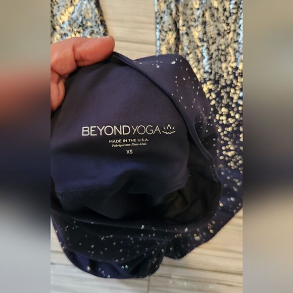 Beyond Yoga Ombre Alloys Shimmering Leggings Navy Blue Size Xs - Picture 3 of 10